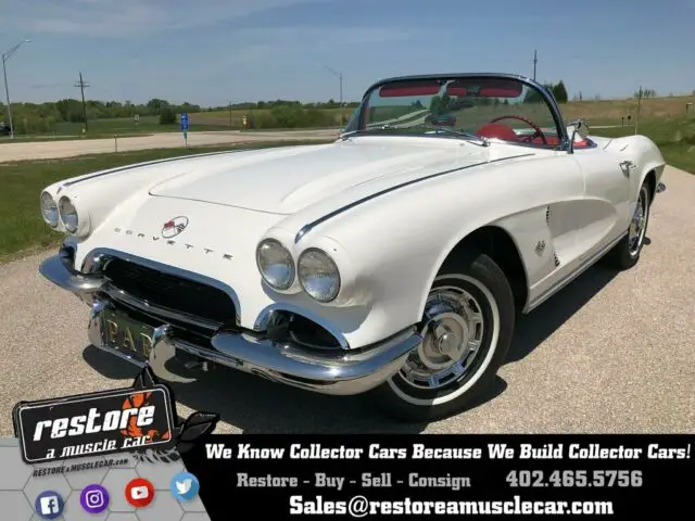 1962 Chevrolet Corvette Roadster Convertible, 327 Auto, New Paint