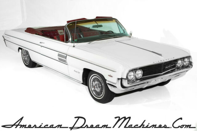 1962 Oldsmobile 98 Convertible, White, Rocket V8, Automatic