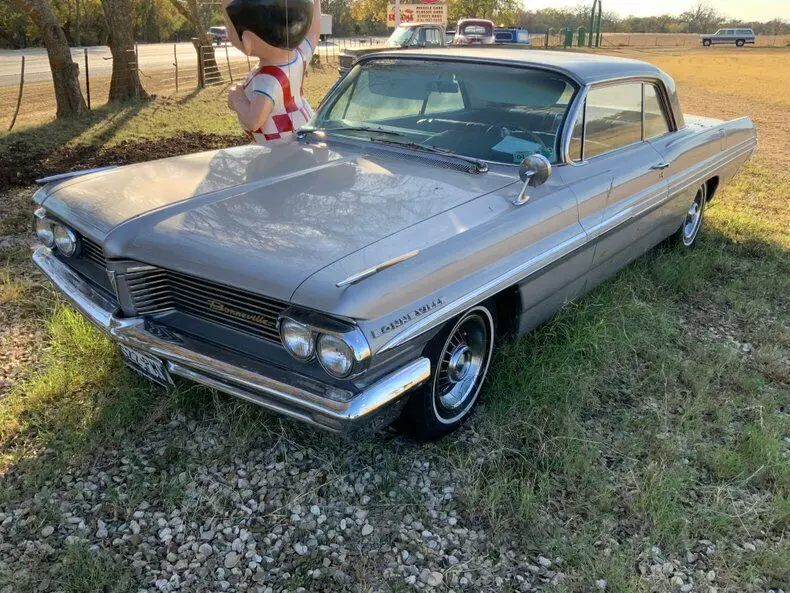 1962 Pontiac Bonneville PROJECT 2dr hardtop PS PB 389 8 lug wheels