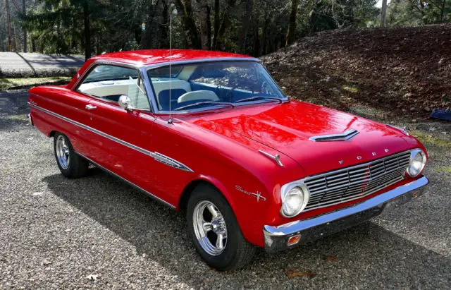 1963-1/2 FORD FALCON SPRINT PERFORMANCE 302 4-SPEED GUARDS RED RESTORED ...