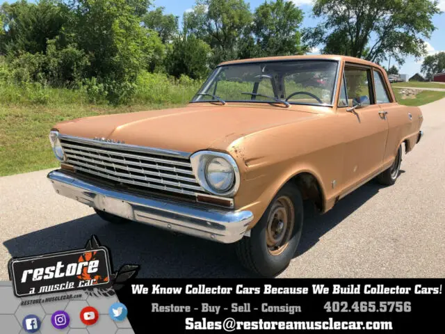 1963 Chevrolet Nova Chevy II, 6cyl, 3 spd, 88k, 1 Family Owned