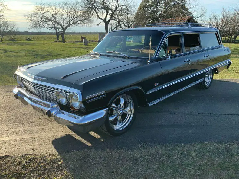 1963 Chevrolet Impala Wagon, Factory A/C, PS, PB, PW, Power Seats