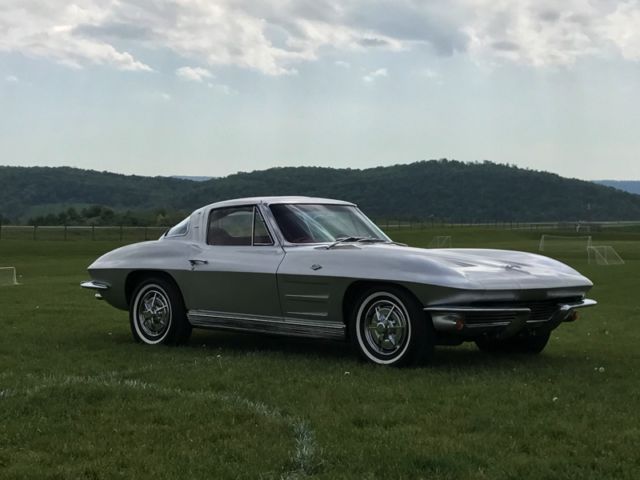 1963 Chevrolet Corvette RareSilver/Red*#smatch327ci/300hp*4spd*Restored*