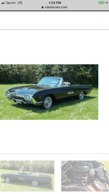 1963 Ford Thunderbird black