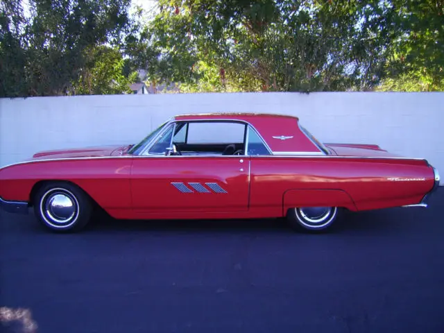 1963 Ford Thunderbird Black white piping