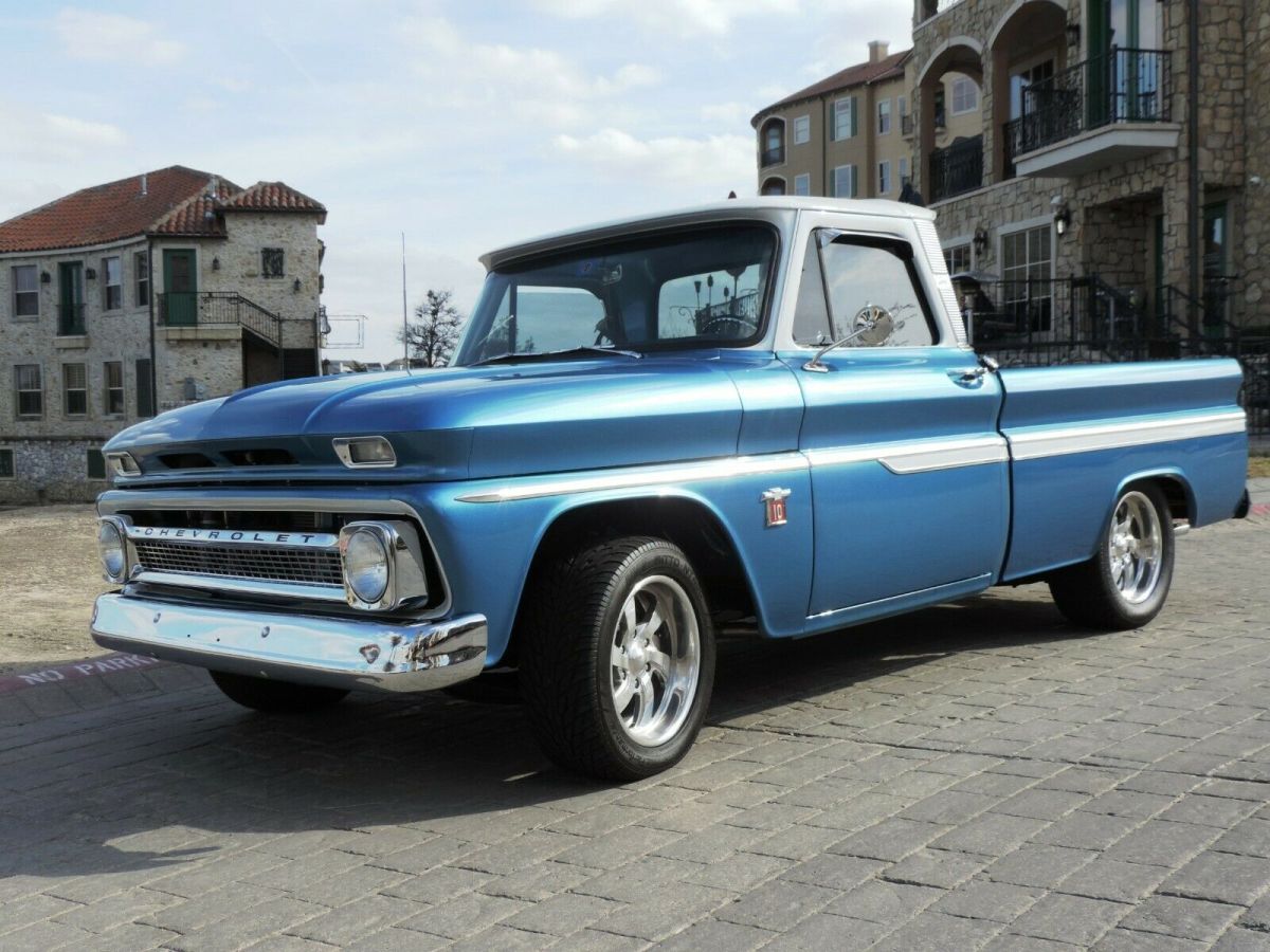 1964 Chevrolet C-10 Marina Blue Metallic w/Pearl and White Pearl Cab