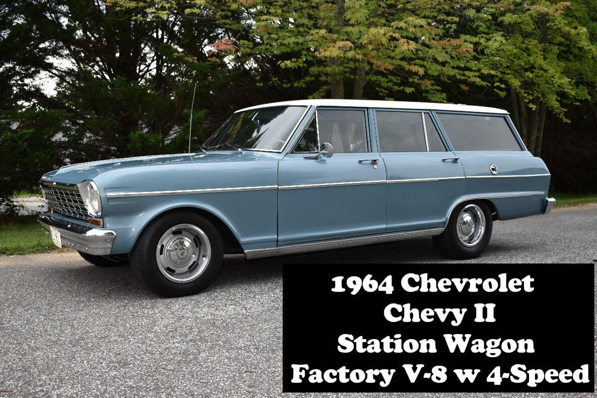 1964 Chevrolet Nova Chevy II Wagon Factory V-8 4-Speed Street Rod