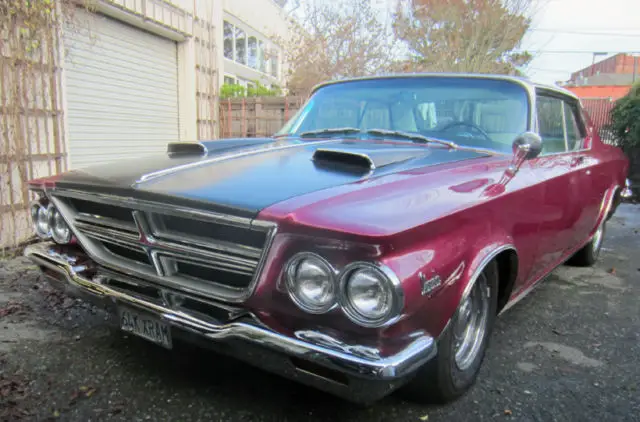 1964 Chrysler 300 Series Legendary correct factory white leather and vinyl