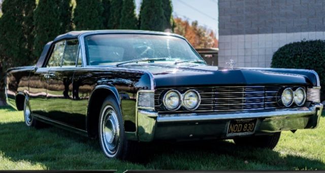 1965 Lincoln Continental Black Leather