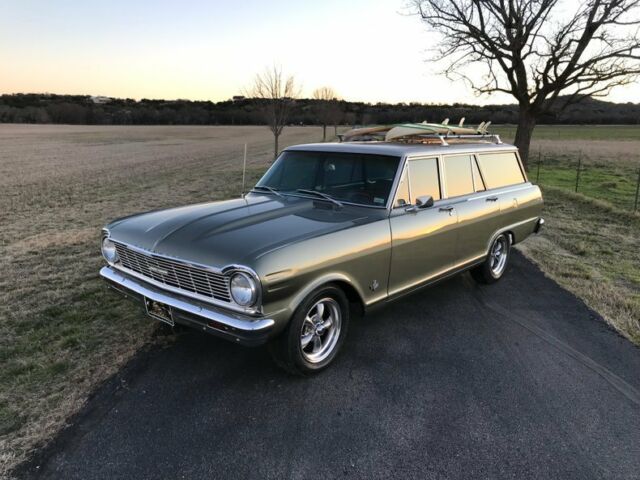 1965 Chevrolet Nova Wagon with 2 surfboards Rev wheels PS PB and facto