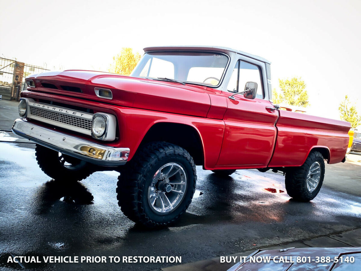 1965 Chevrolet C-10 K10 CUSTOM 4WD 500HP 6.0L LS SWAP IFS 4LINK COILOV