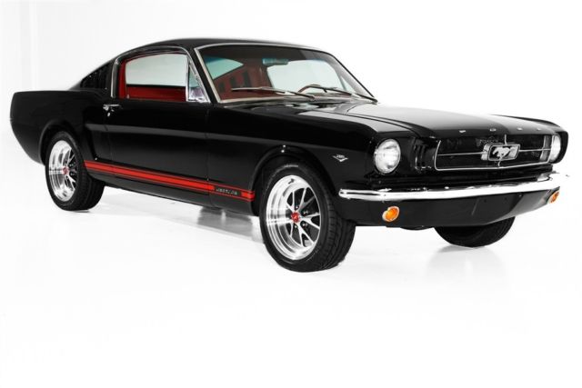 1965 Ford Mustang Black/Red 289 Auto 17" Wheels