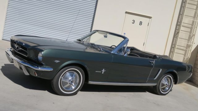 1965 Ford Mustang CONVERTIBLE 289 C CODE! IVY GREEN! P/S! PWR BRAKES