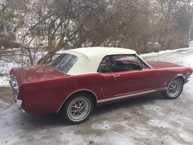 1965 Ford Mustang 1965 mustang red with pony int Ground up 10,500 mi
