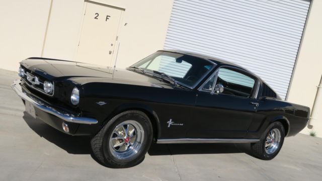 1965 Ford Mustang FASTBACK 289 C CODE! P/S! RAVEN BLACK! GT WHEELS!