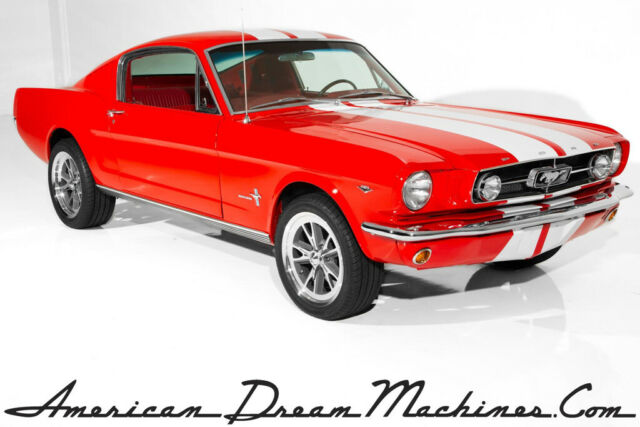 1965 Ford Mustang Fastback, A-Code, Red on Red, 289 ci, 4-Speed