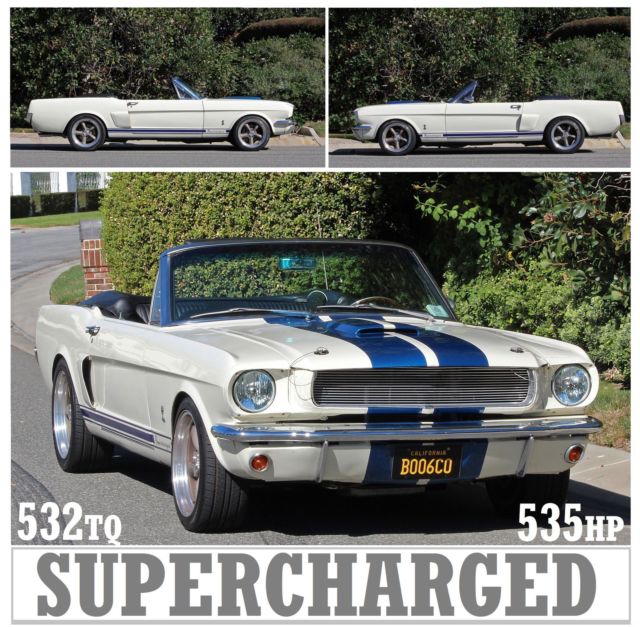 1965 Ford Mustang CONVERTIBLE 347 STROKER SUPERCHARGED 5 SPEED 535hp