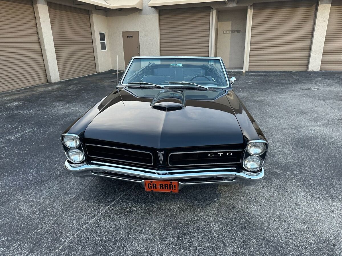 1965 Pontiac Gto Convertible Triple Black For Sale