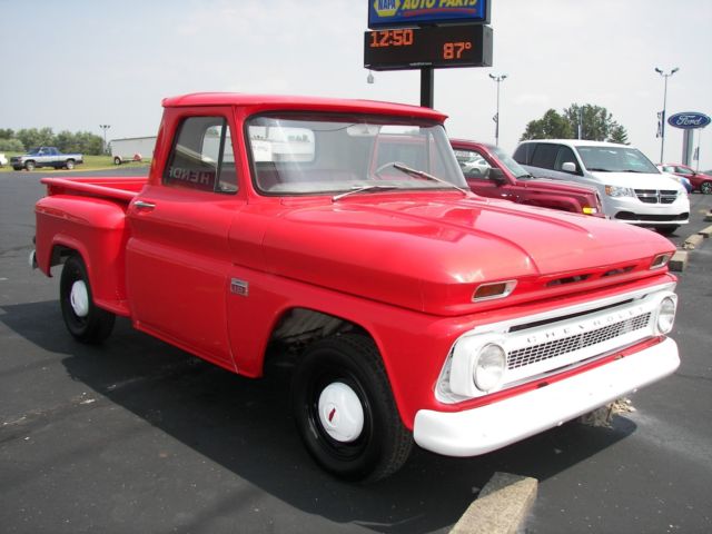 1966 Chevrolet C-10 Red Vinyl