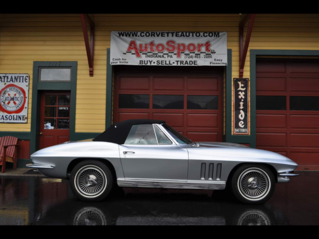 1966 Chevrolet Corvette #'s Matching Silver Pearl/Silver 350hp 4sp Low Mil