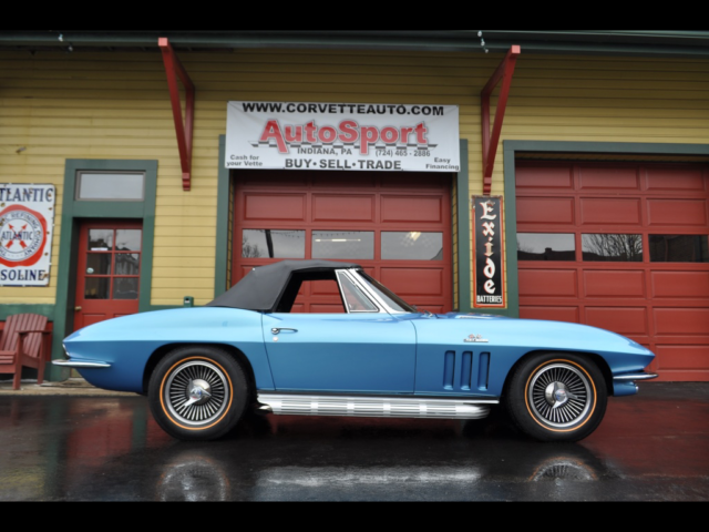 1966 Chevrolet Corvette Nassau Blue Frame Off Resto 425hp!
