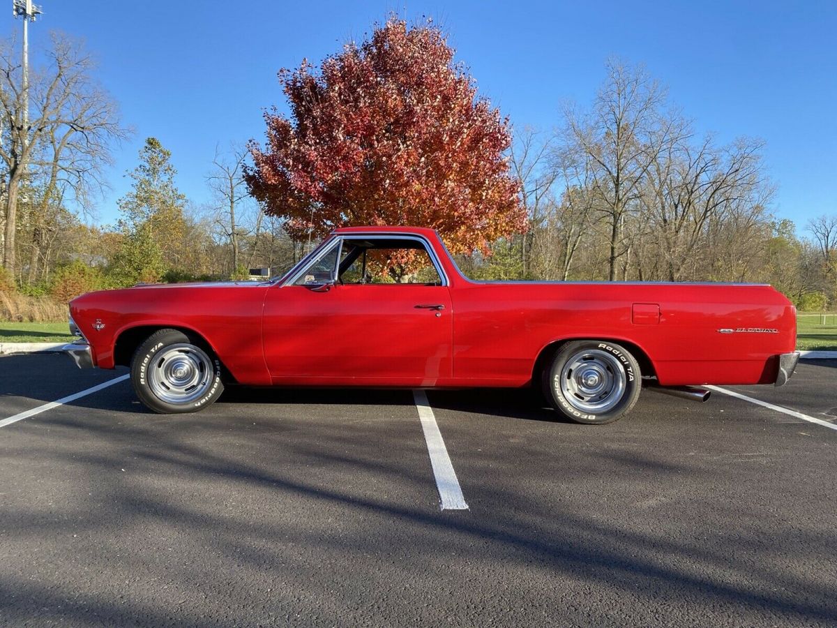 1966 Chevrolet El Camino red and chrome
