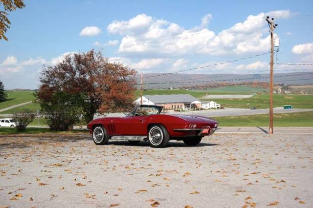 1966 Chevrolet Corvette #s Matching 327ci/350hp Conv Sidepipes KOs