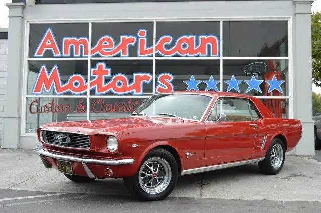 1966 Ford Mustang Factory Air 289 V8 Gorgeous Documented CA Car