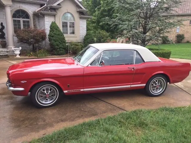 1966 Ford Mustang Red Factory Pony Interior