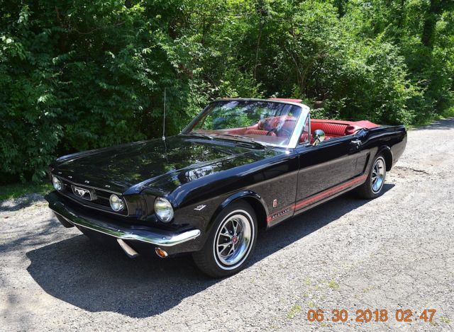 1966 Ford Mustang GT A-CODE 289 4V AUTO PS CONVERTIBLE