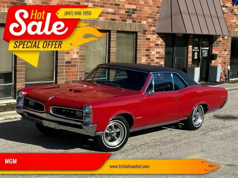 1966 Pontiac GTO REALÂ 242Â VINÂ NUMBERSÂ MATCH 389 4 SPEED HARDTOP