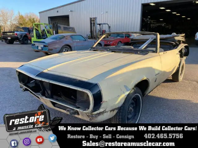 1967 Chevrolet Camaro Convertible, Project Car, 1 of 5,285, Yellow