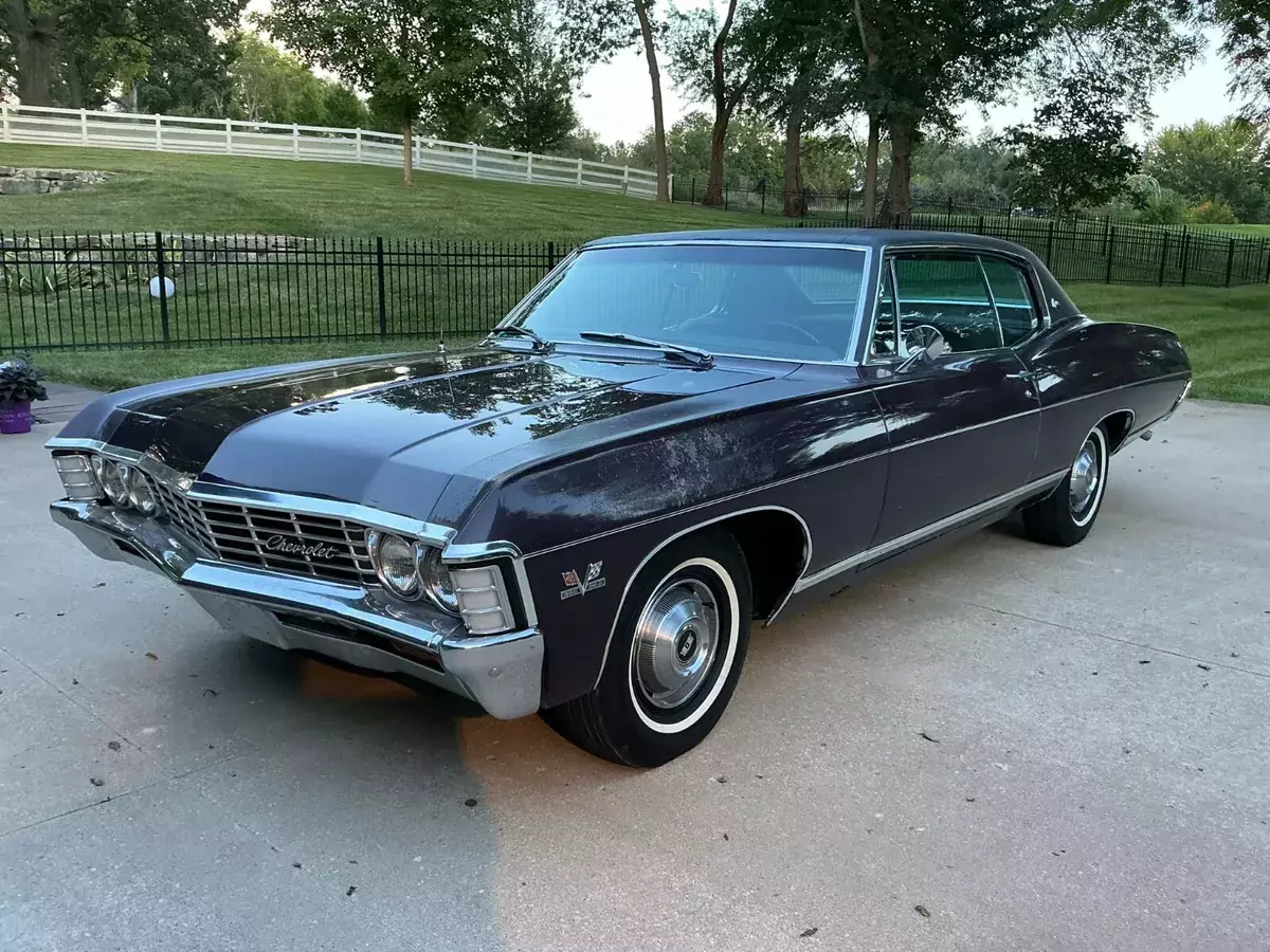 1967 Chevrolet Caprice 396ci/325hp COUPE ROYAL PLUM SURVIVOR with AC