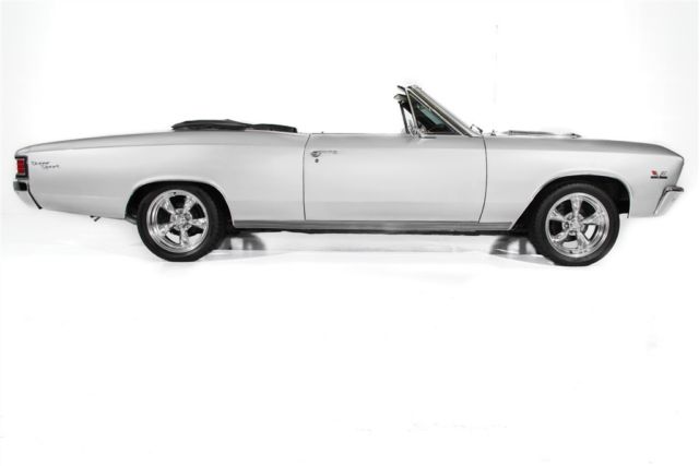 1967 Chevrolet Chevelle Convertible, Silver/Black, 402, Automatic