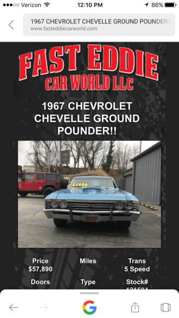 1967 Chevrolet Chevelle CHEVELLE SS