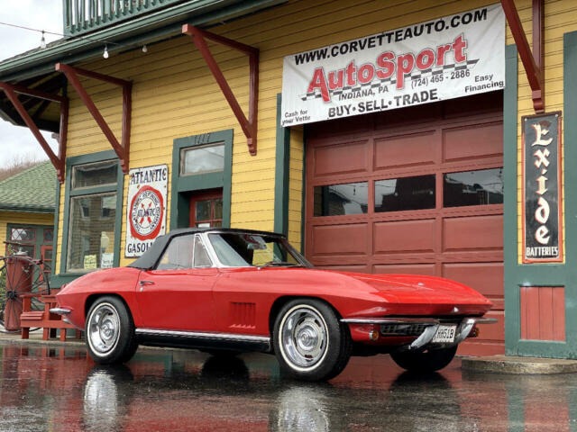 1967 Chevrolet Corvette 1967 #'s Matching 350hp 4sp Org Docs Real Red Conv