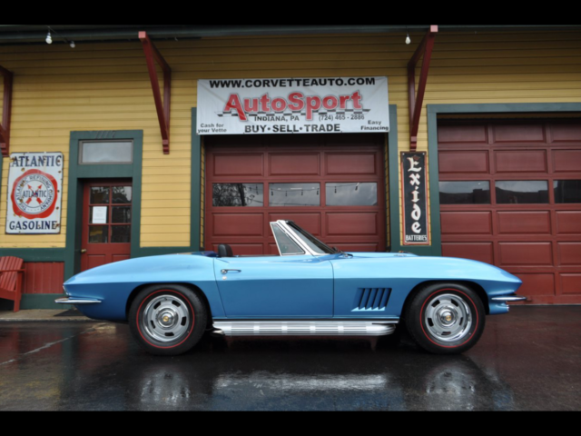 1967 Chevrolet Corvette 1967 Marina Blue Nut Bolt Frame Off Restored 435hp
