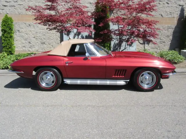 1967 Chevrolet Corvette Convertible soft top 4 speed side exhaust