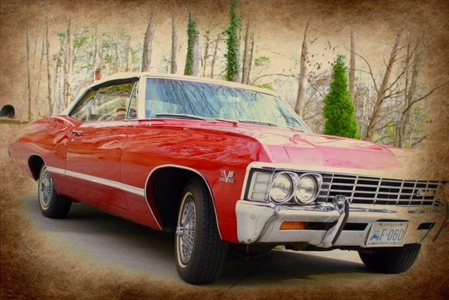 1967 Chevrolet Impala Red Vinyl Trim