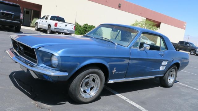 1967 Ford Mustang 289 C CODE CALIFORNIA CAR! P/S! RUST FREE!