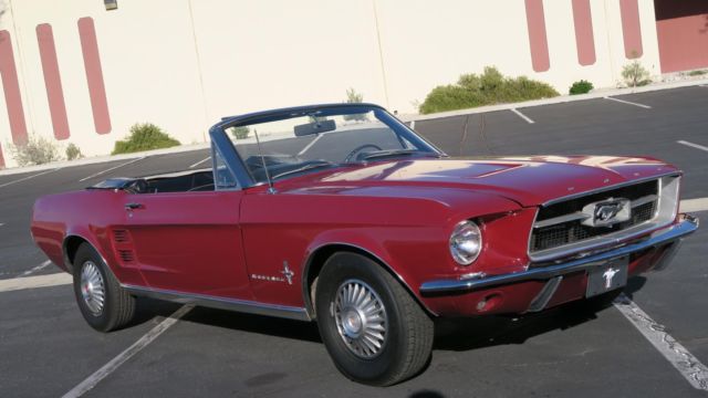 1967 Ford Mustang CONVERTIBLE 289 V8 C CODE AC CAR & P/S CAR!