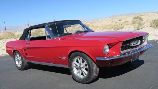 1967 Ford Mustang CONVERTIBLE 289 V8 C CODE! RESTORED! SHELBY WHEELS