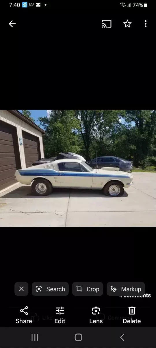 1967 Ford Mustang fast back