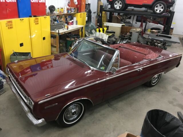 1967 Plymouth Belvedere II Convertible Red on Red