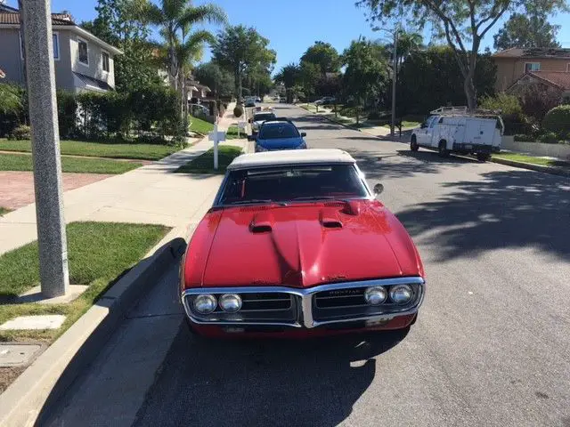 1967 Pontiac Firebird red