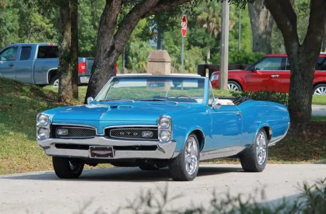 1967 Pontiac GTO Convertible 5 Speed Tremec A/C 400CI Tri Power