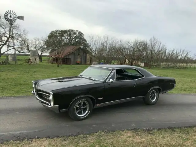 1967 Pontiac GTO Black 400 V8 with Hurst Dual Gate Auto Trans