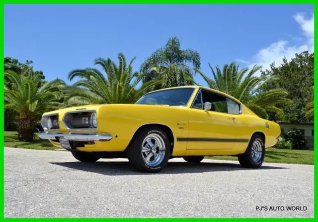 1968 Plymouth Barracuda 318 V8 Automatic Cragar SS wheels