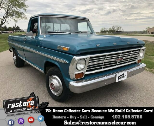 1968 Ford F100 - FE - 390ci V8  Automatic, Blue, Very Clean