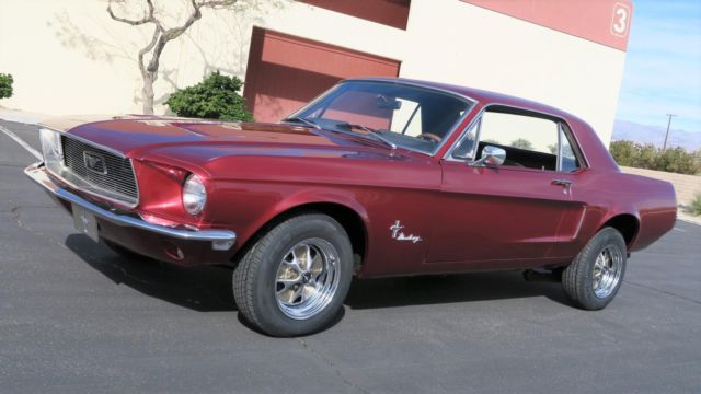 1968 Ford Mustang 289 4 SPEED C CODE! P/S! AC! NEW PAINT! GT WHEELS!